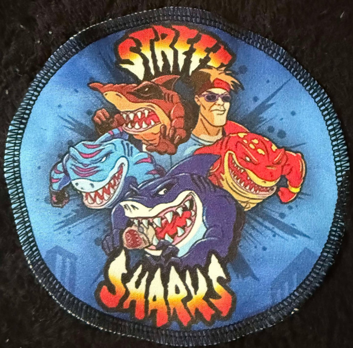 STREET SHARKS DURAG WITH CROWN PATCH