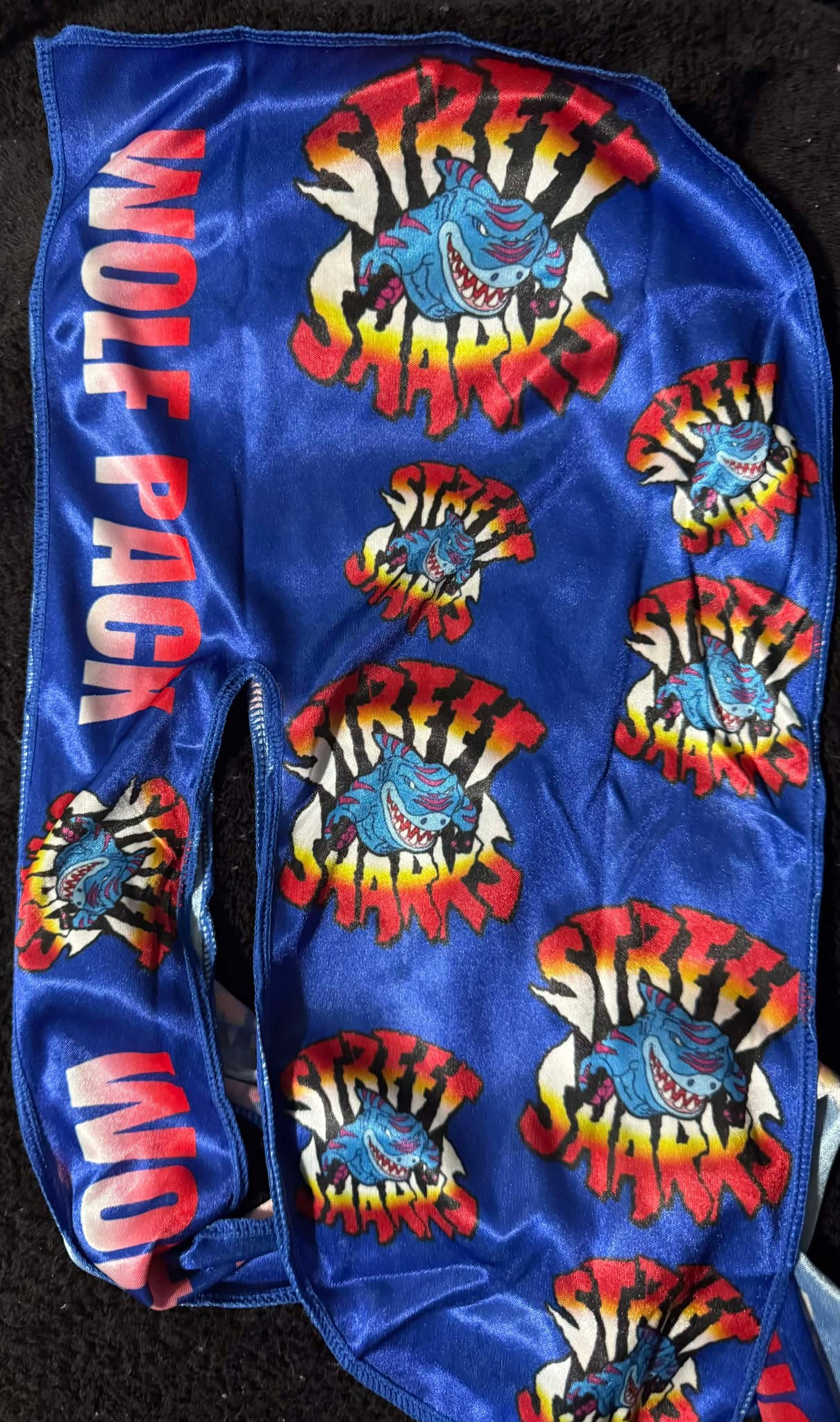 STREET SHARKS DURAG WITH CROWN PATCH